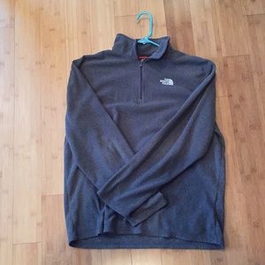 North Face Fleece Quarter Zip - Men’s L
